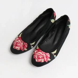 [롯데백화점]원더슈즈 국내생산 로즈메리미 컴포트 쿠션 미끄럼방지 밴딩 플랫슈즈 3CM JANG-1036