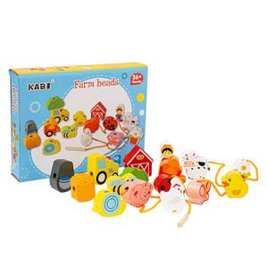 레인보우리퍼블릭 심플 실꿰기 놀이 유아 장난감 원목 교구