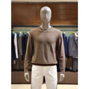 [NS홈쇼핑]킨록 캐시미어 혼방 루즈핏 라운드 니트 브라운 (TIY03)[34655932]