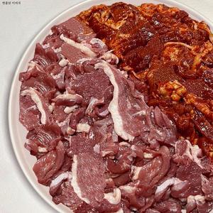 [냉장] 팜스제임 오리고기 로스1kg+주물럭1kg 국내산 생오리 택1 캠핑 여행 집들이 선