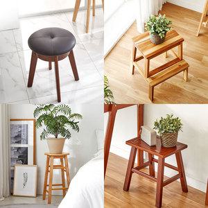 원목 스툴 의자 식탁 화분받침대 보조 간이 스툴 화장대의자 협탁 모음
