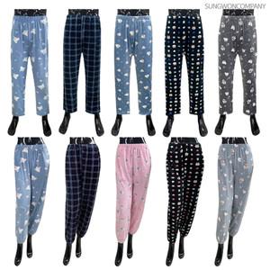 이너퀸 프리수 남성용 여성용 커플 울트라 밍크 극세사 수면 빅사이즈 겨울 주머니 시보리 밴딩 고무줄 잠옷 홈웨어 이지웨어 팬츠 울트라밍크바지