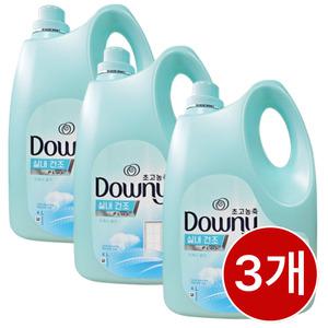 다우니 실내건조 대용량 섬유유연제 4L x 3개 고농축 냄새 제거 유연제