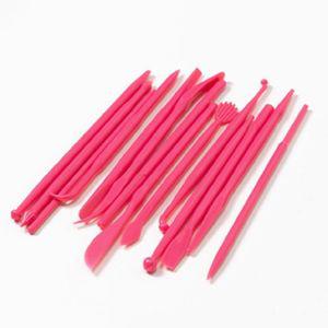 민화샵 클레이도구 찰흙칼 분홍 14세트