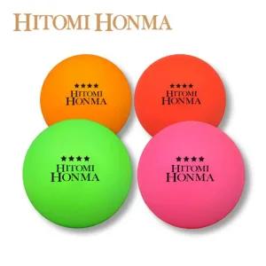 (전 색상 재입고)히토미 혼마 비비드 네온 4피스 파크골프공