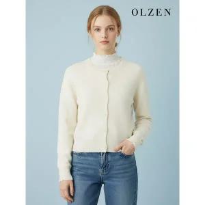 [올젠]여성 소프트 라운드넥 니트 가디건  ZLC4EC1105 _P374833534