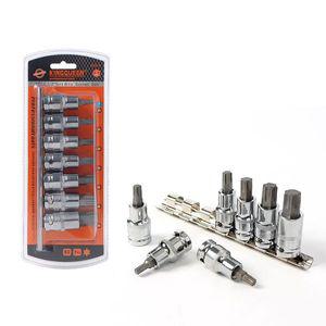 킹퀸 12 형 별비트 소켓 7종 세트 톡스 육각