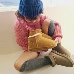[아이온미] 천연소가죽 유아동 어린이 프리미엄 어그 털부츠