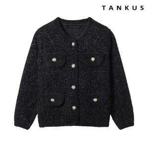 [롯데백화점]탱커스 라운드넥 페이크 포켓 글리터 자켓 (TW4JK006L0)