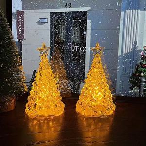 크리스마스 트리 LED 미니 트리 무드등 10cm 파티 테이블 탁상 장식 소품