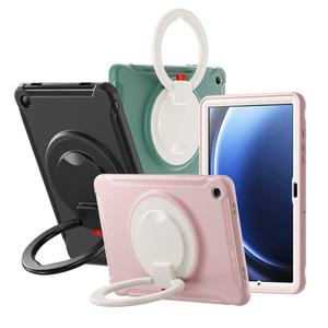 갤럭시탭 A9 플러스 케이스 회전형 마카롱 아머 세로거치가능 범퍼 손잡이