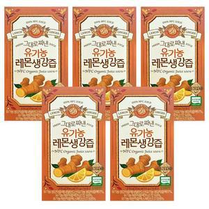홀베리 그대로짜낸 유기농 레몬생강즙 15g x 14포 x 5박스 CZ