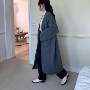 아트박스/신상오픈런 여자 간절기 루즈핏 로브 롱 가디건 세트