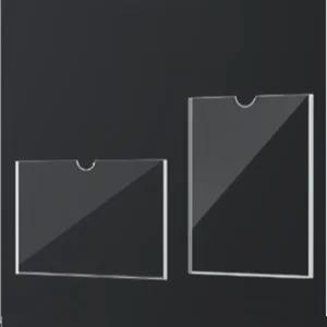 A4 부착용 꽂이판 투명 아크릴 알림판 월프레임 단면