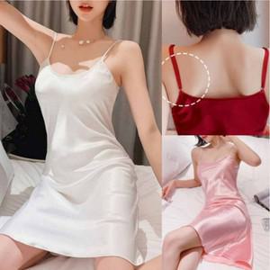 슬립 원피스잠옷 슬립잠옷 실크란제리 끈나시슬립 슬립웨어 슬립원피스 베이직슬립 홈웨어