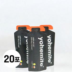 요헤미티 에너지젤 글루텐 프리 운동 회복 러닝 에너지젤 2박스 20포