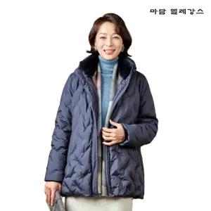 [마담엘레강스] 프리마 구스다운 하프 코트 K244JP02