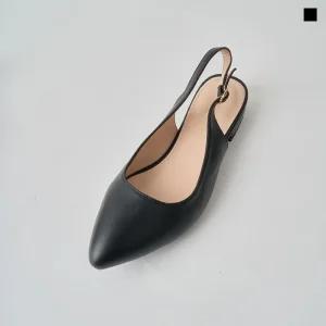 미르바네스슈즈 베이직 금장버클 슬링백_2cm