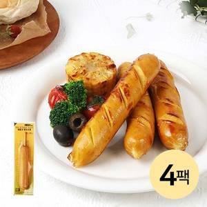 [허닭] 닭가슴살 소시지 후랑크 옥수수콘 4팩