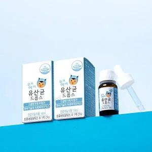 [더데이(THE DAY)]더데이 우리아이 유산균 드롭스 액상 아기 프로바이오틱스 유아 어린이(10mlx2병)