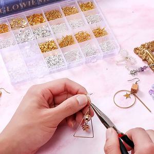 15칸 비즈부자재 세트 랍스터고리 오링 올챙이캡 핀