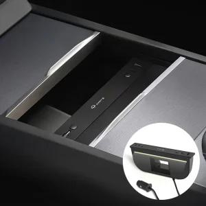 티파츠 테슬라 센터콘솔 멀티 허브 모델Y 주니퍼 모델3 하이랜드 60W GaN 초고속 다중 충전 LED