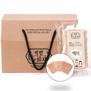 국내산 쌀 누룽지 아침 식사 대용 영양 간식 백미누룽지 1BOX(60g*10봉)