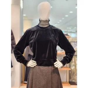 [갤러리아] [SI][24F/W] 벨벳 자수 크롭 티셔츠 (SDIBX28190)