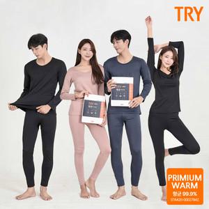 [트라이] 남/여 커버스티치 항균 기모내의