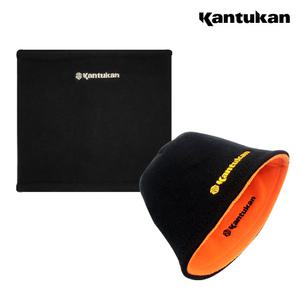 [칸투칸] 프리미엄 리버시블 방한 자수 울 니트비니 + 방한 극세사 넥워머