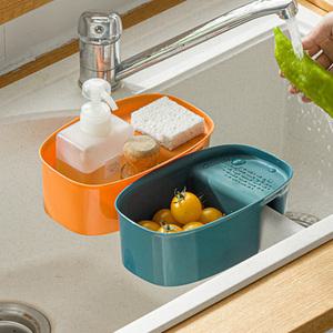 (2개입)주방 물빠짐 수세미 거치대 [타임]