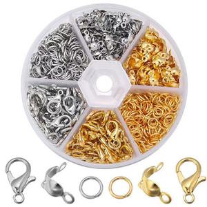 6칸 비즈부자재 세트 랍스터고리 오링 올챙이캡  모음