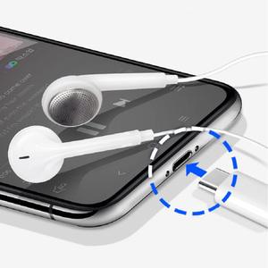 오픈형 C타입 유선 이어폰 / 갤럭시 TYPEC 스마트폰 핸드폰 통화 노트북 태블릿 줄이어폰