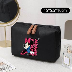 디즈니 미키 미니 마우스 여성용 여행 세면 용품, 화장품 메이크업 가방, 휴대용 걸이식 B가스 정리함 케이