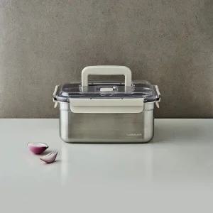 [본사직영] 락앤락 숨쉬는 스텐 김치통 직사각 3.8L (LST830B)