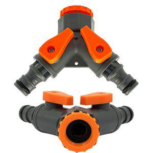 [유토피아]수도꼭지 2구분배 커넥터 원터치커넥터 세트구성 수도꼭지부품 양갈레수도 세탁기연결호스 수도