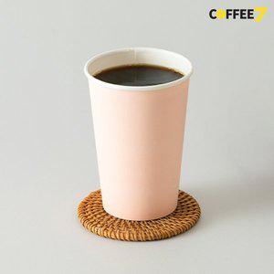 커피세븐 (컬러 종이컵) 380ml(13온스) 컬러컵-베이비핑크 1000개/1박스