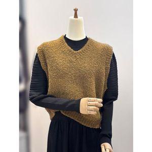 [갤러리아] ab.f.z V넥 뽀글이 캡소매 니트 조끼 ACZ1HW59A