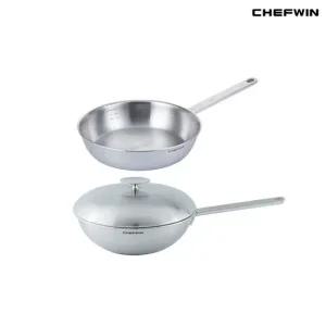 쉐프윈 316커퍼코어 통5중 26cm 멀티웍+26cm 쏘테후라이팬