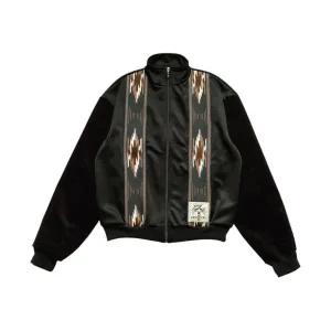 [정품아닐시3배보상] 캐피탈 스무스 저지 코치  제피르 트랙 자켓 블랙 Kapital Smooth Jersey Kochi  Ze