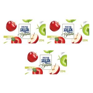 피죤 건조기용 드라이시트 애플밤, 120매, 3개