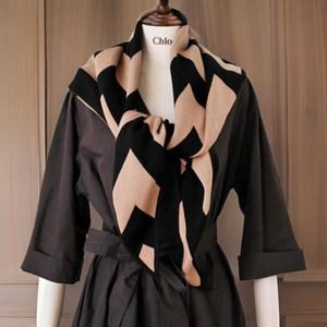 [옷자락] 여자 고급 숄 미시룩 와이드 삼각 머플러