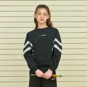 [오션스카이] [2color]여아 절개 배색 가오리 맨투맨 T-shirt