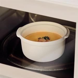 세라막 도자기 계란찜 냄비 전자렌인지용 용기  오븐 찜기 500ml