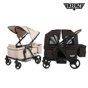 DUO웨건 유아웨건 쌍둥이 유모차 프리미엄 접이식 유아웨건  +4종 사은품