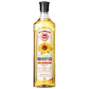 사조 해표 해바라기유 900ml x 1개 / 식용유 유지류 오일 기름