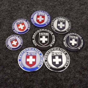 휠캡 허브스페이스 자동차 엠블럼 휠 센터 캡 허브 커버 합금 배지 스티커 개조 액세서리 HRE P40 P43 45mm