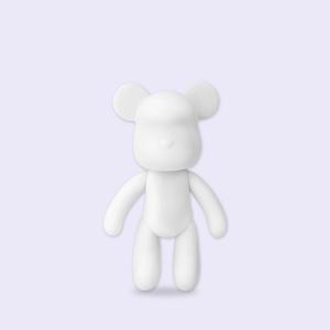 베어브릭 곰인형 12x18cm 중 푸어링 아트 무지 베어 곰돌이 DIY 만들기