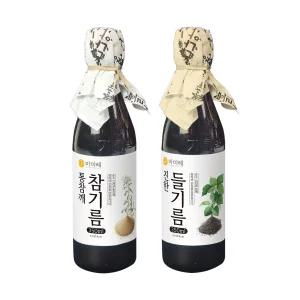 마미레 참기름 350ml / 들기름 350ml 고소한 통참깨 전통압착 방식