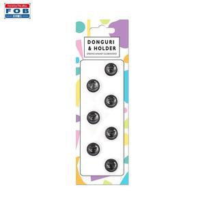 [KGPQS2F8_4B]포비 자석부착 블랙 01 동그리자석 7P 16mm